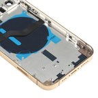 Battery Back Cover (with Side Keys & Card Tray & Power + Volume Flex Cable & Wireless Charging Module) for iPhone 12 Pro, For iPhone 12 Pro