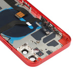 Battery Back Cover Assembly (with Side Keys & Speaker Ringer Buzzer & Motor & Camera Lens & Card Tray & Power Button + Volume Button + Charging Port & Wireless Charging Module) for iPhone 12, For iPhone 12(Assembly)