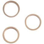 3 PCS Rear Camera Glass Lens Metal Outside Protector Hoop Ring for iPhone 13 Pro Max, For iPhone 13 Pro Max