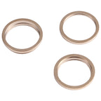 3 PCS Rear Camera Glass Lens Metal Outside Protector Hoop Ring for iPhone 13 Pro Max, For iPhone 13 Pro Max
