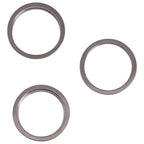 3 PCS Rear Camera Glass Lens Metal Outside Protector Hoop Ring for iPhone 13 Pro, For iPhone 13 Pro