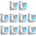 10 Sets Mainboard FPC Connector Sponge Foam Pads for iPhone 13 Pro Max, For iPhone 13 Pro Max