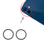 2 PCS Rear Camera Glass Lens Metal Protector Hoop Ring for iPhone 12 Mini, For iPhone 12 Mini