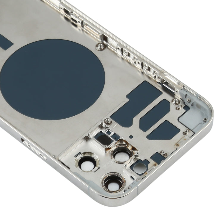 Back Housing Cover with SIM Card Tray & Side keys & Camera Lens for iPhone 12 Pro Max, For iPhone 12 Pro Max(with Card Tray & Side Keys), For iPhone 12 Pro Max(with SIM Card Tray & Side Keys)