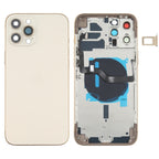 Battery Back Cover (with Side Keys & Card Tray & Power + Volume Flex Cable & Wireless Charging Module) for iPhone 12 Pro Max, For iPhone 12 Pro Max