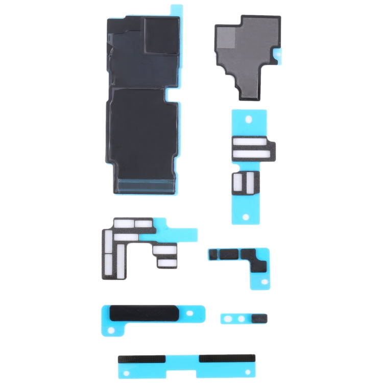 For iPhone 14 Pro 10pcs Mainboard Sponge Foam Pads + Heat Sink Graphite Sticker, For iPhone 14 Pro