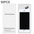 50 PCS Cardboard Packaging White Box for iPhone 5 LCD Screen, Packaging Box for i5