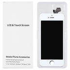 50 PCS Cardboard Packaging White Box for iPhone 5 LCD Screen, Packaging Box for i5