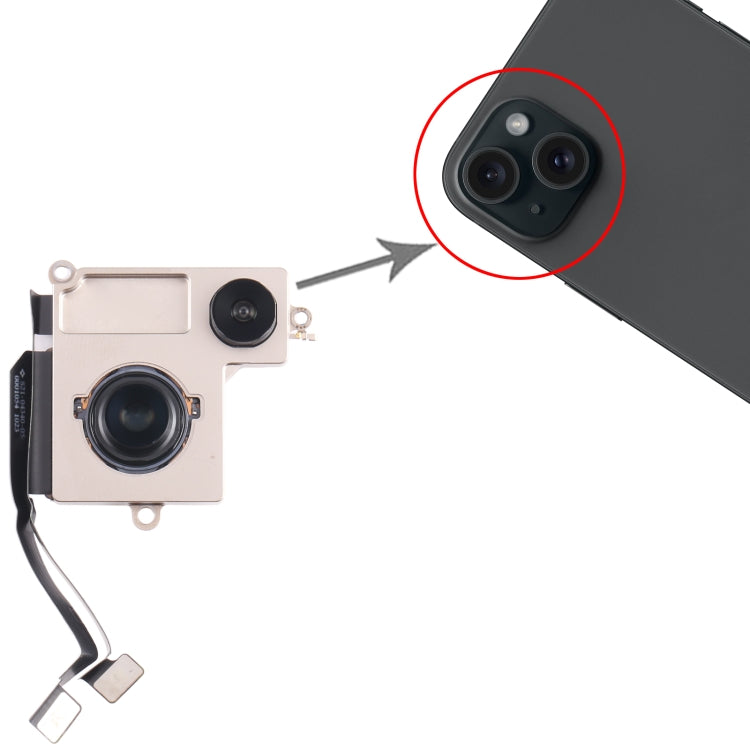 For iPhone 15 Plus Back Facing Camera, For iPhone 15 Plus