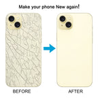 For iPhone 15 Plus Glass Battery Back Cover with Camera Lens Cover, For iPhone 15 Plus (with Camera Cover)
