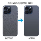 For iPhone 15 Pro Glass Battery Back Cover with Camera Lens Cover, For iPhone 15 Pro(with Camera Cover)
