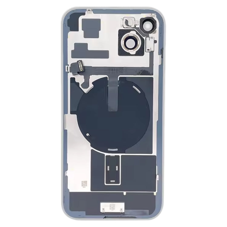 For iPhone 15 Plus Glass Battery Back Cover with Flash Bracket + Wireless Charging Module, For iPhone 15 Plus
