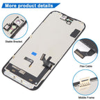 JK Hard OLED Screen For iPhone 15, For iPhone 15