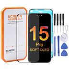 HXL Soft OLED Screen For iPhone 15 Pro, For iPhone 15 Pro