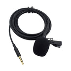ZS0154 Recording Clip-on Collar Tie Mobile Phone Lavalier Microphone, Cable length: 1.2m, 1.2m