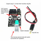 ZK-502L Bluetooth 5.0 12/24V Wireless Stereo Audio Digital Power Amplifier Board 50Wx2 Bluetooth Amp Amplificador, without Shell, ZK-502L without Shell