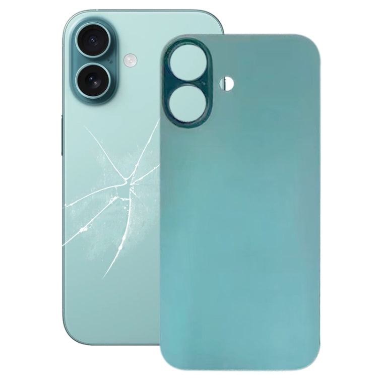 For iPhone 16 Easy Replacement Big Camera Hole Glass Back Battery Cover, For iPhone 16(Not Disassemble)