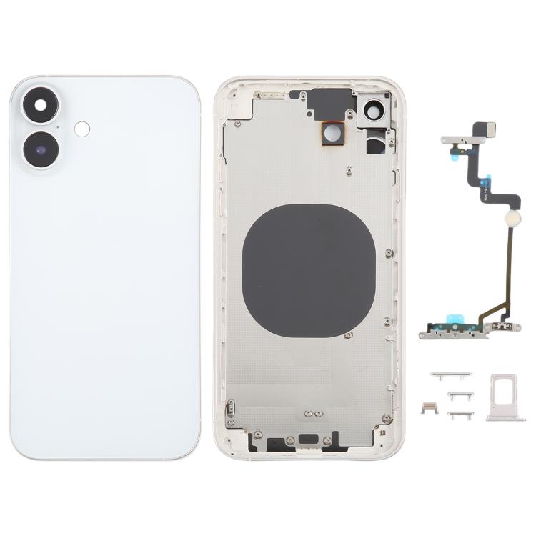 Back Cover with Appearance Imitation of iP16 for iPhone XR, White, Black, Pink, Green, Blue
