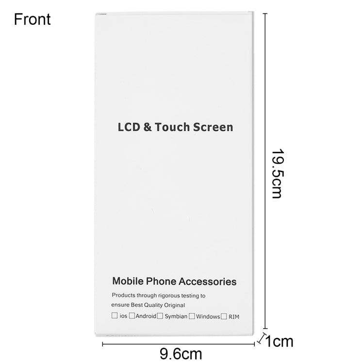 50 PCS Cardboard Packaging White Box for iPhone 6s Plus & 6 Plus LCD Screen, Packaging Box for 6s Plus & 6 Plus