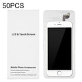50 PCS Cardboard Packaging White Box for iPhone 6s & 6 LCD Screen, 6s & 6 Packing Box