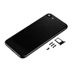 6 in 1 for iPhone 7 (Back Cover + Card Tray + Volume Control Key + Power Button + Mute Switch Vibrator Key + Sign) Full Assembly Housing Cover (Jet Black), For iPhone 7 Jet Black