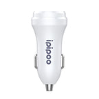 ipipoo XP-1 Dual USB Car Fast Charging Charger with Android Line, XP-1 (Black), XP-1 (White)