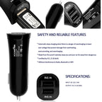 ROCKETEK CC2P DC 5V 4.2A Dual USB Smart Car Charger, CC2P