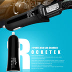ROCKETEK CC2P DC 5V 4.2A Dual USB Smart Car Charger, CC2P