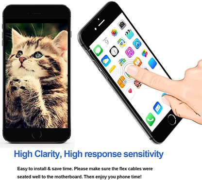 LCD Screen include Front Camera for iPhone 7, i7 White with Camera