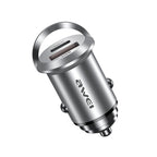awei C-708 PD 45W USB + Type-C / USB-C Mini Car Charger, C-708