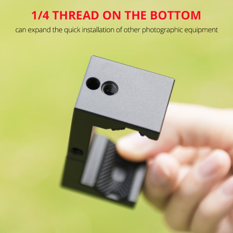 YELANGU PC141 Spring Style Auto Telescopic Phone Holder Bracket with Cold Shoe Base Mount, PC141