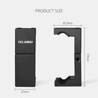 YELANGU PC141 Spring Style Auto Telescopic Phone Holder Bracket with Cold Shoe Base Mount, PC141