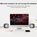 A1 Upgraded Version USB Wire-controlled 4D Stereo Sound Mini Wired Speaker, Cable Length: 1.3m, Upgraded Version
