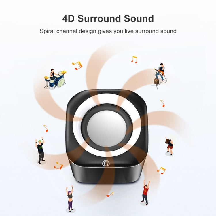 A1 USB Wire-controlled 9D Subwoofer Sound Mini Wired Speaker, Premium Version, Premium Version