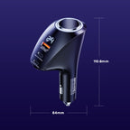 REMAX RCC339 Warriors Series 3 in 1 Car Digital Cigarette Lighter 88.5W PD Fast Charger