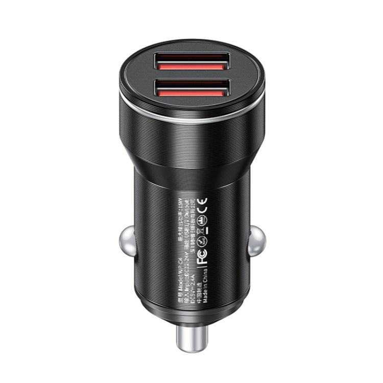 WK WP-C43 Staroad Series 15W Dual USB Car Charger, WP-C43 (Black), WP-C43 (Coffee)