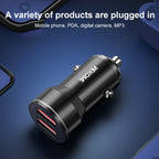 WK WP-C43 Staroad Series 15W Dual USB Car Charger, WP-C43 (Black), WP-C43 (Coffee)