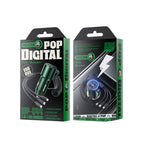 WK WP-C44 Pop Digital Series Ciahung 3-in-1 Cabled 33W Dual-USB Fast Car Charger, WP-C44 (Black)