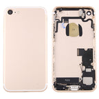Battery Back Cover Assembly with Card Tray for iPhone 7, For iPhone 7 (Full Assembly), For iPhone 7 (Jet Black), For iPhone 7