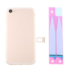 Battery Back Cover Assembly with Card Tray for iPhone 7, For iPhone 7 (Full Assembly), For iPhone 7 (Jet Black), For iPhone 7