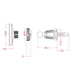 wlons Air Outlet Transparent Magnetic Wireless Charging Car Holder