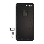 6 in 1 for iPhone 7 Plus (Back Cover + Card Tray + Volume Control Key + Power Button + Mute Switch Vibrator Key + Sign) Full Assembly Housing Cover (Jet Black), For iPhone 7 Plus Jet Black