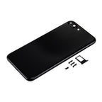6 in 1 for iPhone 7 Plus (Back Cover + Card Tray + Volume Control Key + Power Button + Mute Switch Vibrator Key + Sign) Full Assembly Housing Cover (Jet Black), For iPhone 7 Plus Jet Black