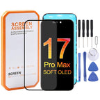 HXL Soft OLED Screen For iPhone 17 Pro Max, For iPhone 17 Pro Max