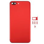 6 in 1 for iPhone 7 Plus (Back Cover (With Camera Lens)  + Card Tray + Volume Control Key + Power Button + Mute Switch Vibrator Key + Sign) Full Assembly Housing Cover, For iPhone 7 Plus, For iPhone 7 Plus (Red White), For iPhone 7 Plus (Red Black)