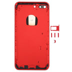 6 in 1 for iPhone 7 Plus (Back Cover (With Camera Lens)  + Card Tray + Volume Control Key + Power Button + Mute Switch Vibrator Key + Sign) Full Assembly Housing Cover, For iPhone 7 Plus, For iPhone 7 Plus (Red White), For iPhone 7 Plus (Red Black)