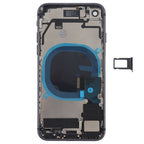 Battery Back Cover Assembly with Side Keys & Vibrator & Speaker Ringer Buzzer & Power Button + Volume Button Flex Cable & Card Tray for iPhone 8, For iPhone 8, For iPhone 8 (Full Assembly)