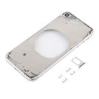 Transparent Battery Back Cover with Camera Lens Frame & SIM Card Tray & Side Keys for iPhone 8, For iPhone 8 (Transparent Back), For iPhone 8 (Transparent White), For iPhone 8 (Transparent Gold), For iPhone 8 (Transparent Red)