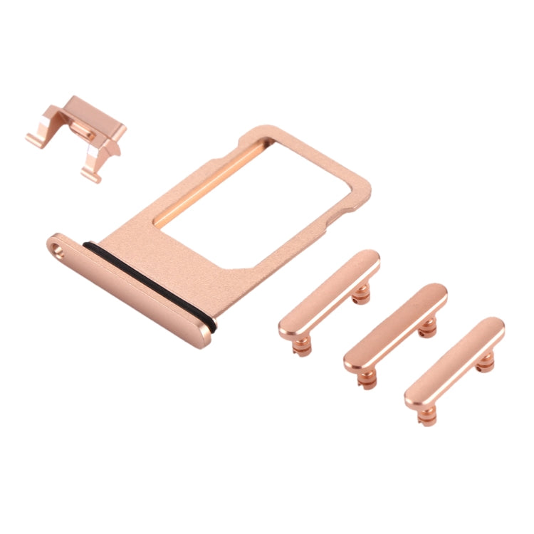 Card Tray + Volume Control Key + Power Button + Mute Switch Vibrator Key for iPhone 8, For iPhone 8