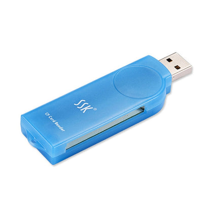 SSK SCRS028 USB 2.0 Interface External Card Reader, Supports CF Card / MD